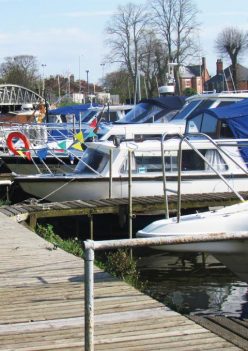 Boats Moored at Boston Marina